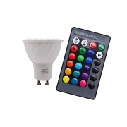 Lampadina LED attacco GU10 3W RGB Cambia Colore Telecomando incluso M1-GU10RGB Lampadina LED attacco GU10 3W RGB Cambia Colore Telecomando incluso M1-GU10RGB